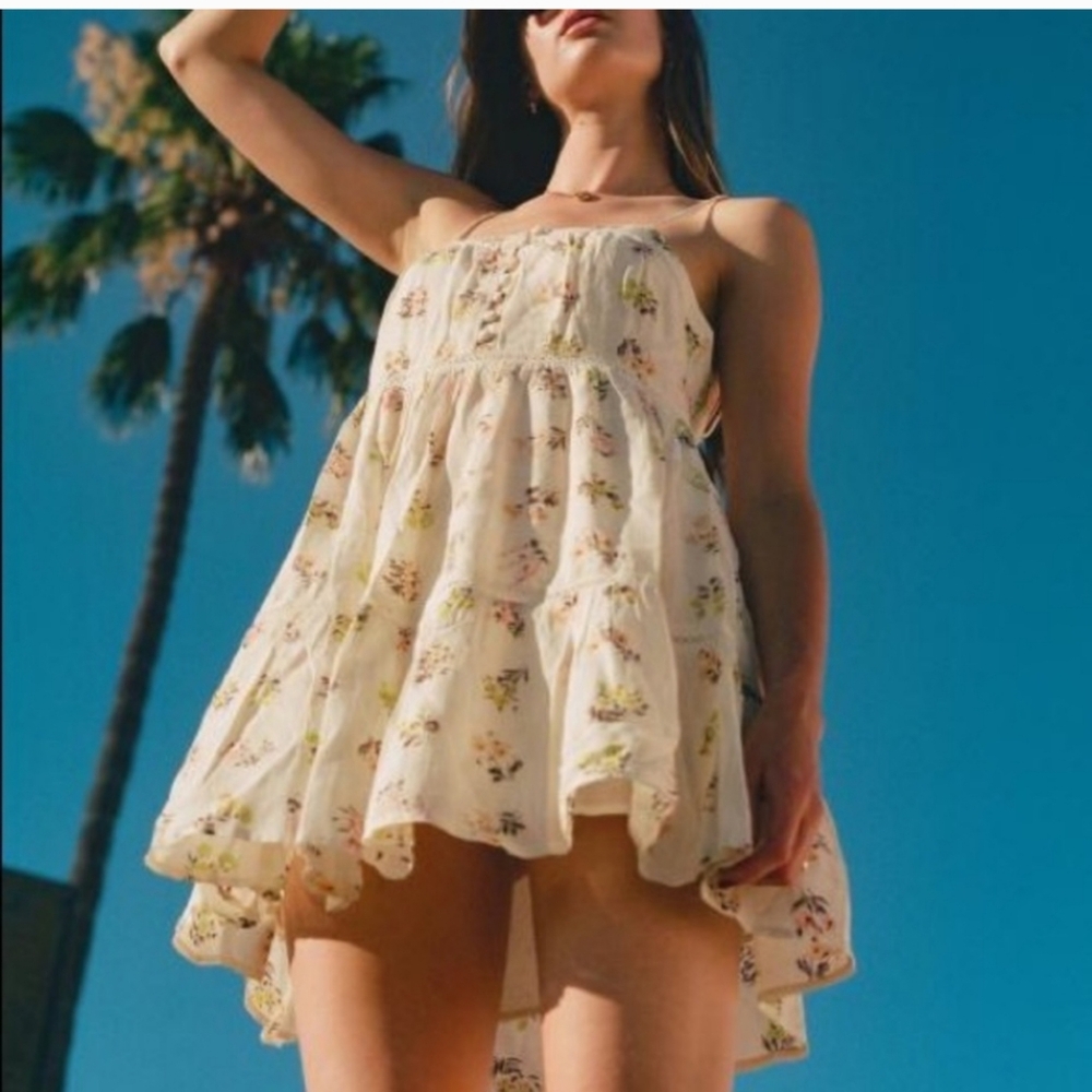 Urban Outfitters Honey Tiered Frock Mini Dress Size Medium